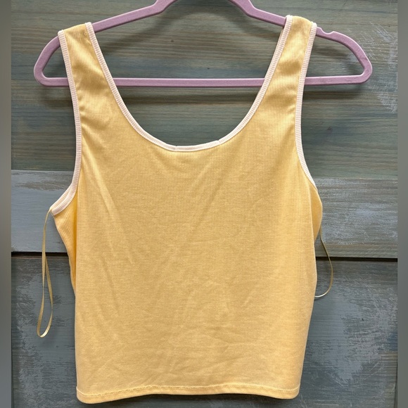 Hippie rose yellow tank top - Picture 2 of 3